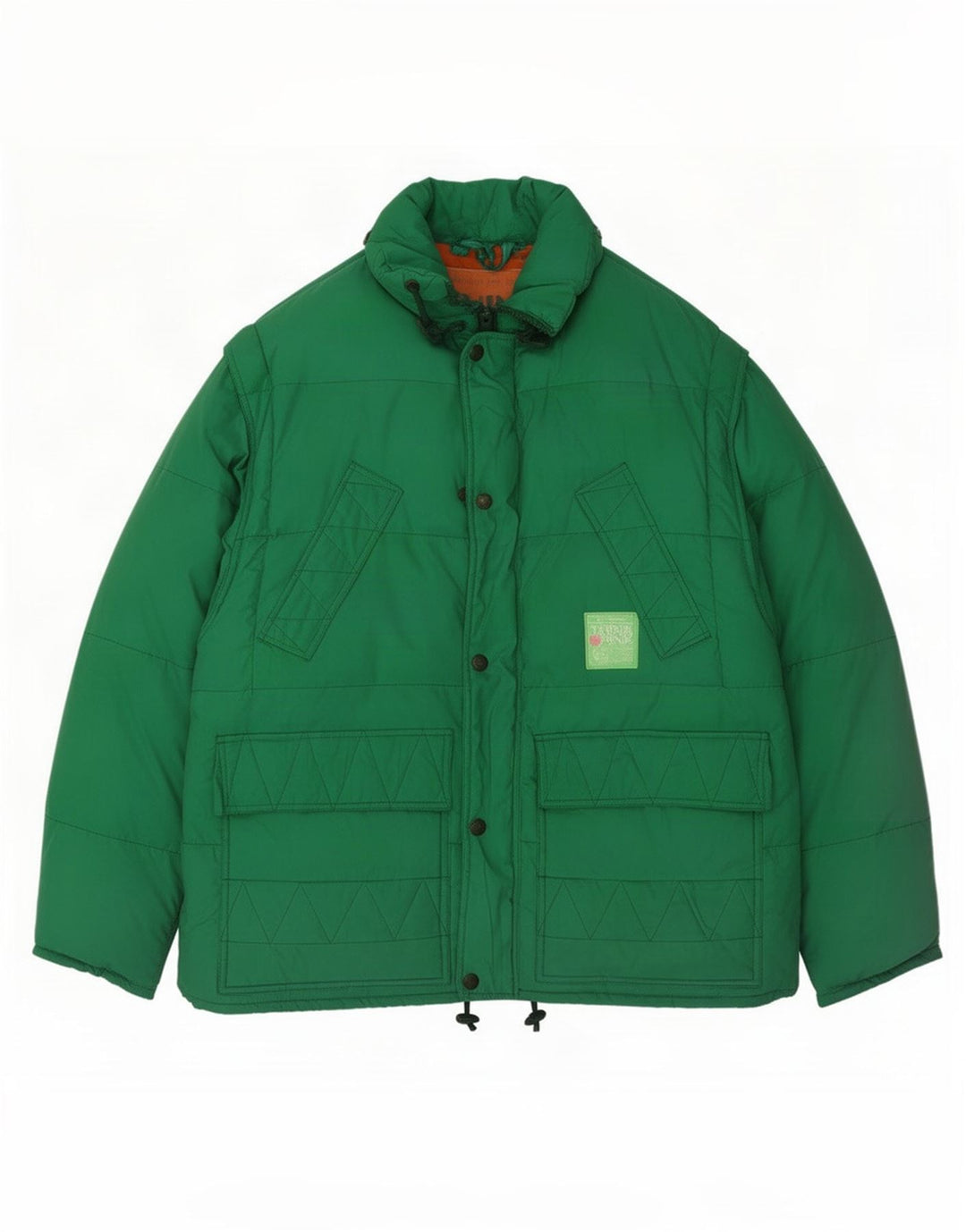 Think Pink Veste matelassée IT 50 Large Vert Polyamide Homme