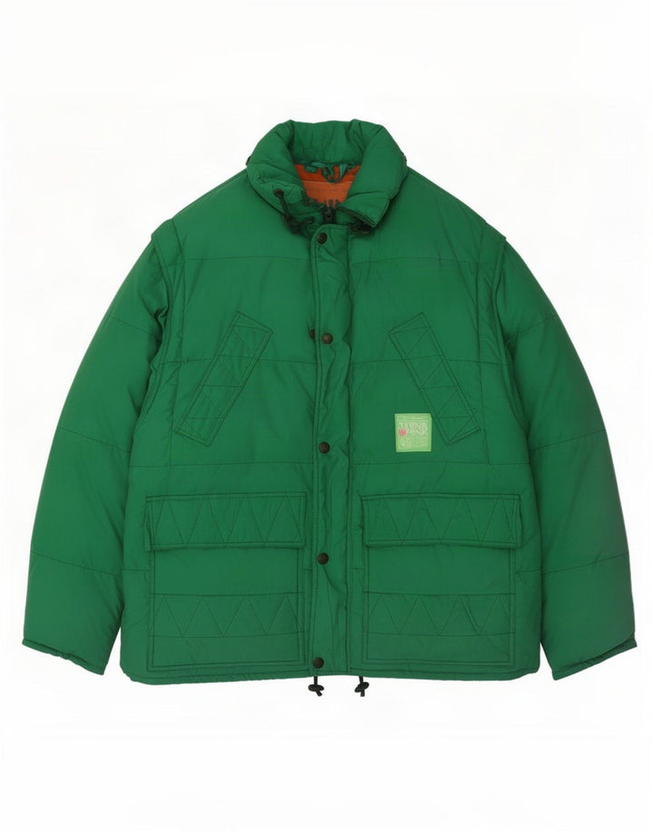 Think Pink Veste matelassée IT 50 Large Vert Polyamide Homme
