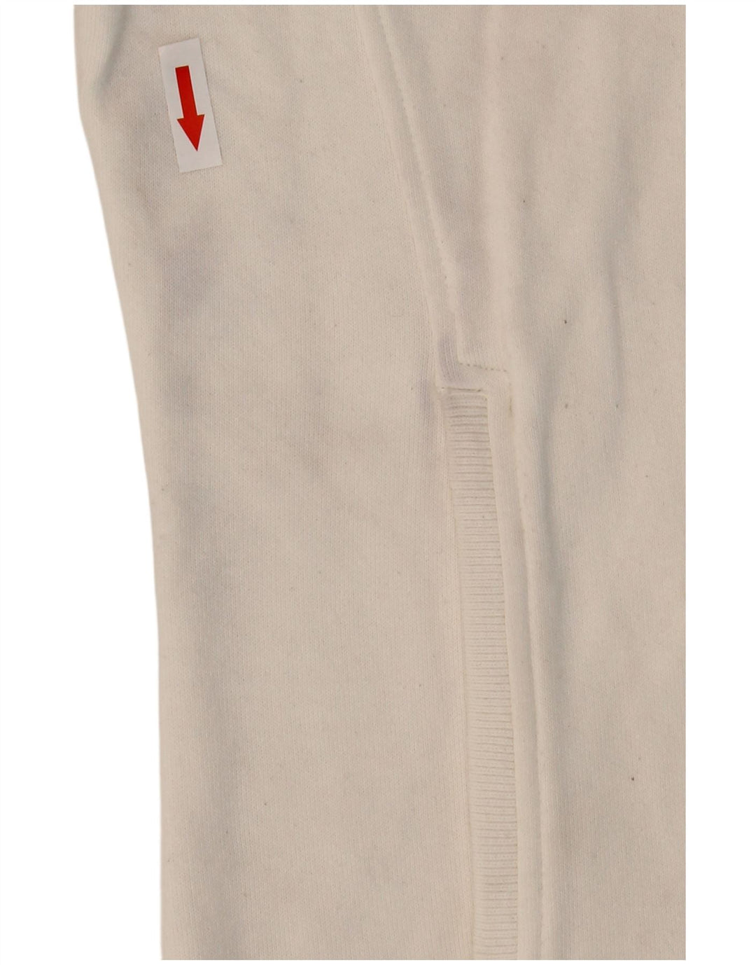 Champion Sweat-shirt à col zippé pour femme UK 14 Coton blanc moyen