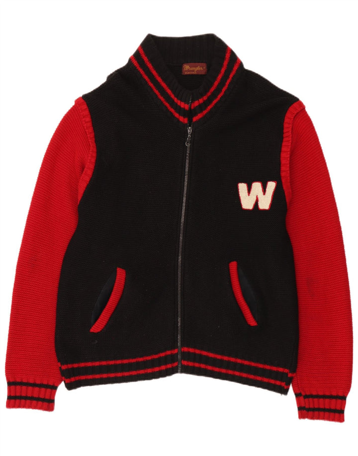 Wrangler Cardigan Graphique Pull Homme Noir Moyen Colourblock