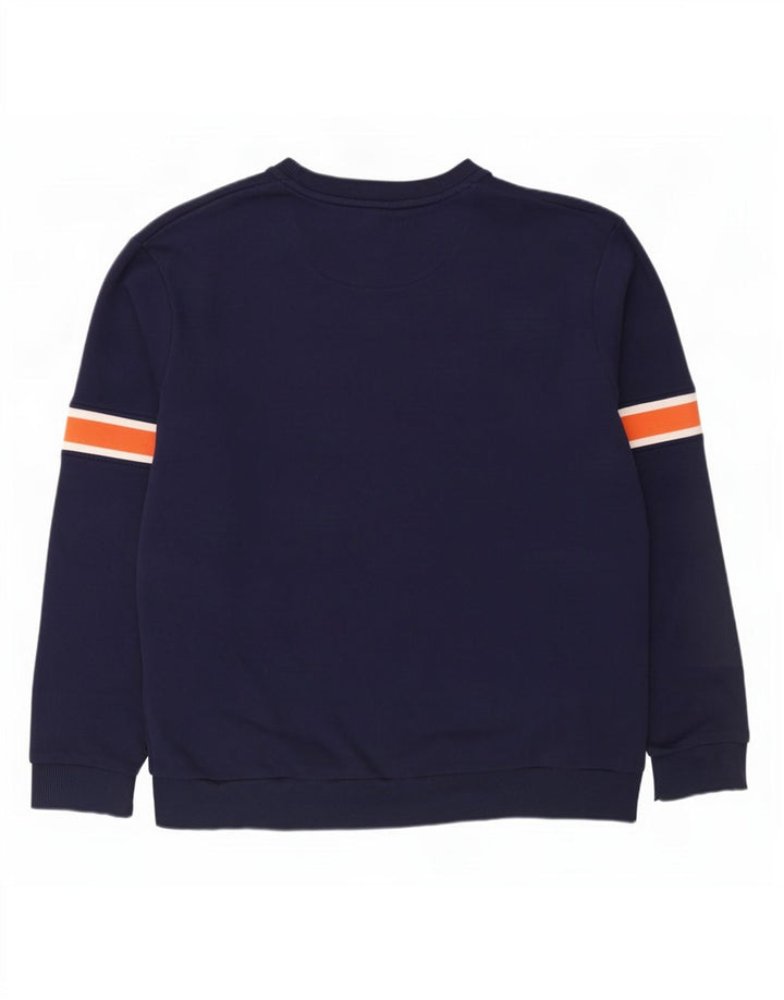 Lyle & Scott Sweat-shirt pour homme 2XL en coton color block bleu marine