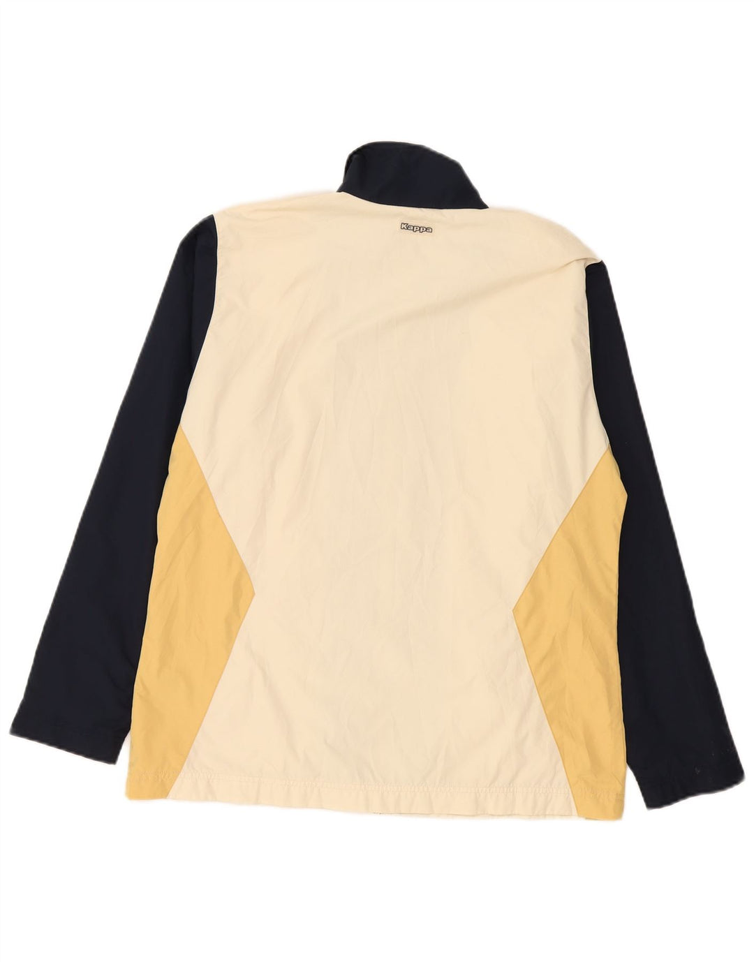 Kappa Veste de survêtement pour femme UK 18 XL Beige Colorblock Polyester