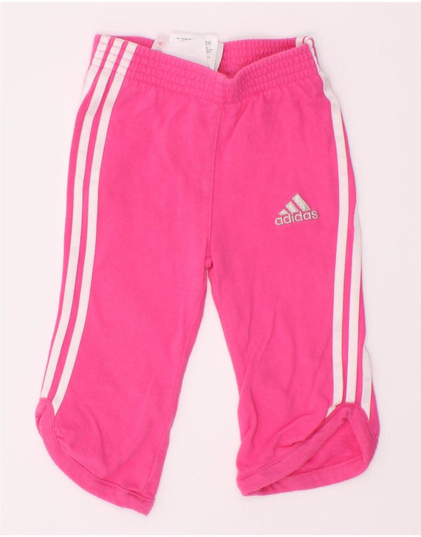 Adidas Pantalon de Survêtement Capri Bébé Fille 3-6 Mois Rose Coton