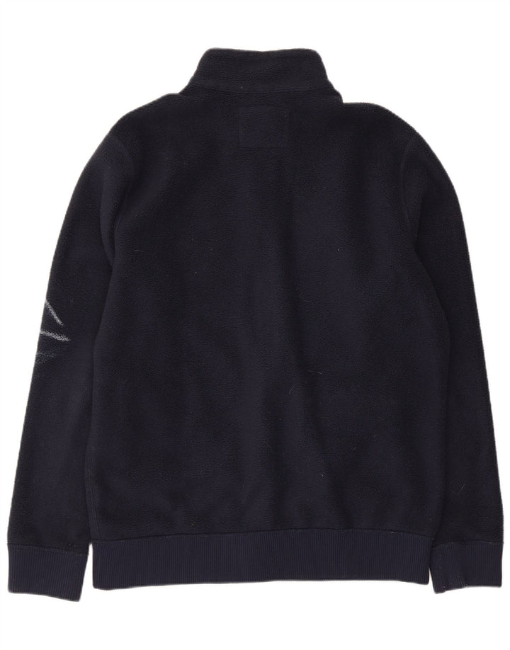 Abercrombie & Fitch Veste polaire pour homme UK 38 Bleu marine moyen Polyester