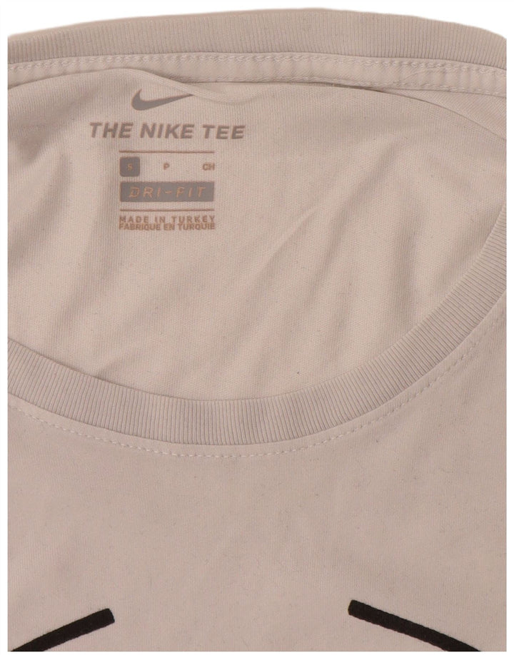 Nike Hommes Dri Fit Graphic T-Shirt Haut Petit Blanc