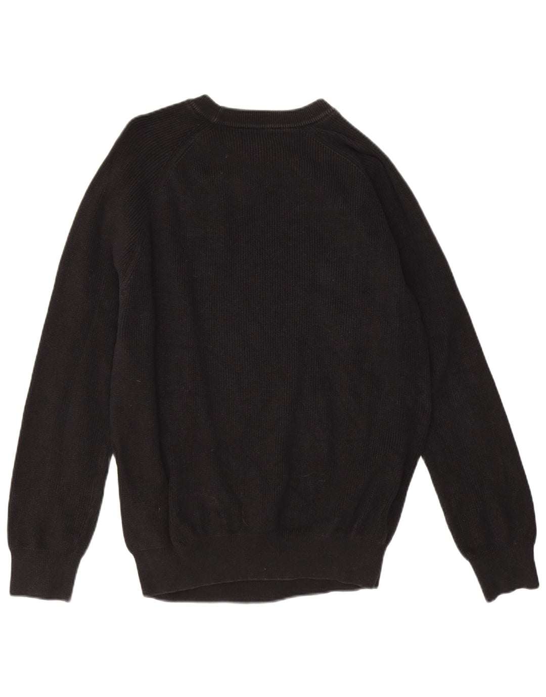 Zara Pull col bateau pour homme en coton noir Large