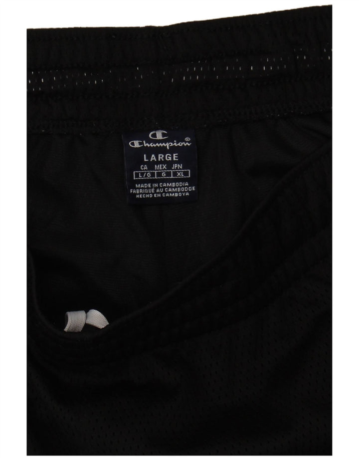 Champion Short de Sport Homme Large Noir Colourblock