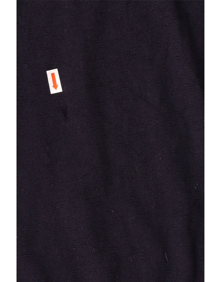 Lacoste Pull ras du cou pour homme Taille 4 Laine vierge bleu marine moyen