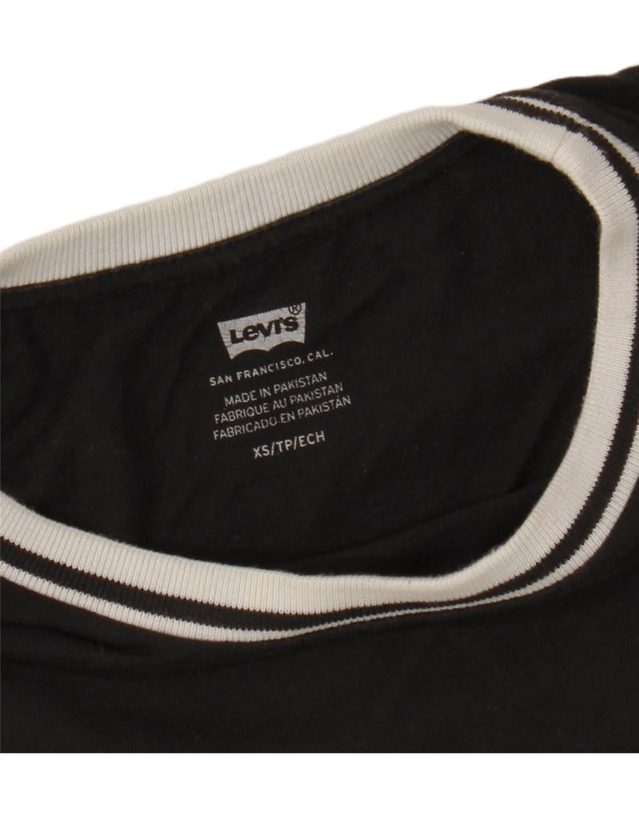LEVI'S T-Shirt Femme UK 6 XS Noir