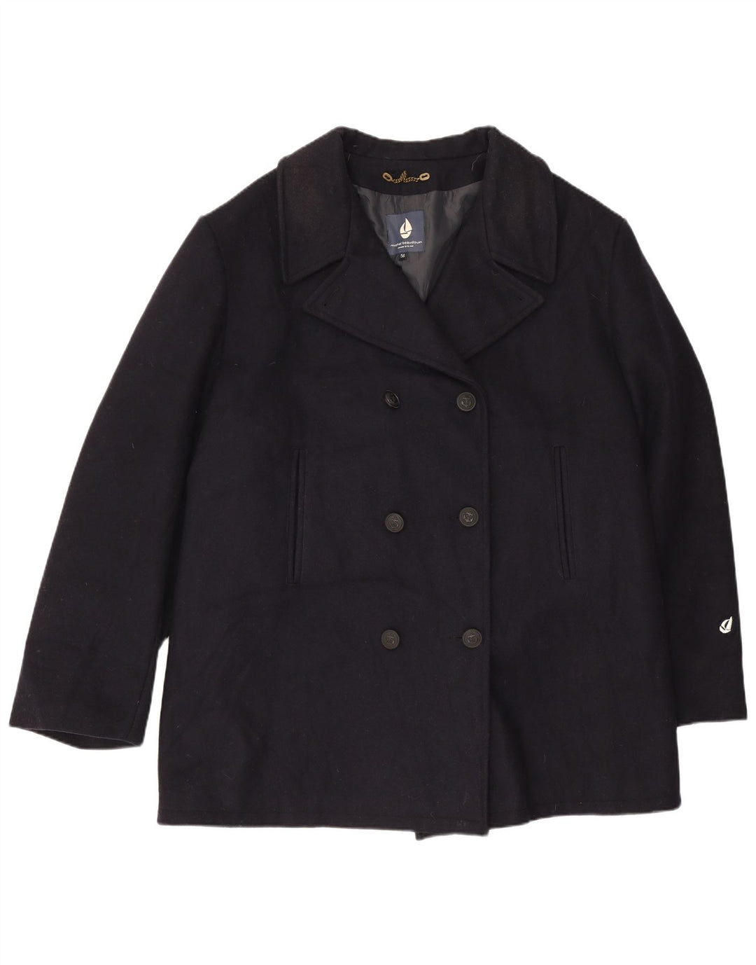 Michel Beaudouin Caban Homme IT 56 4XL Bleu Marine Laine