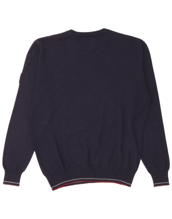 Refrigiwear Pull à col rond coupe classique pour homme, petit, bleu marine