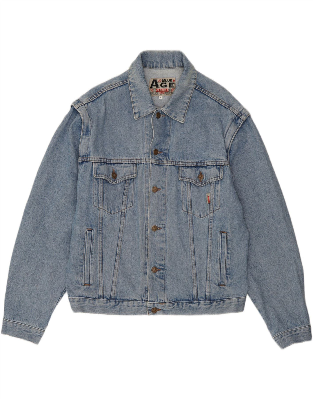 Carrera Veste en jean pour homme UK 40 Large Bleu Coton
