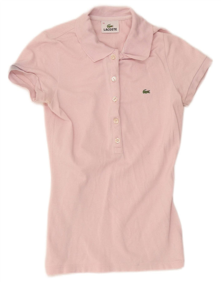 Lacoste Polo Femme Taille 34 Petit Coton Rose