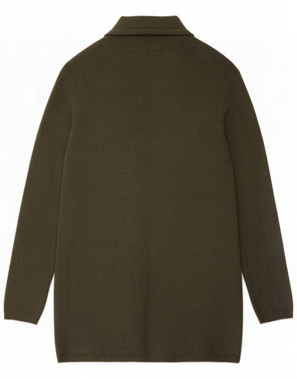 Zara Pull cardigan ouvert long pour femme UK 14 Large Vert