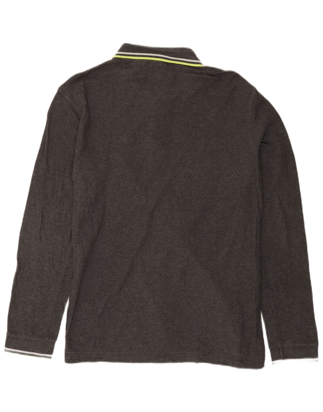 Fila Polo à Manches Longues Homme Gris Moyen Coton