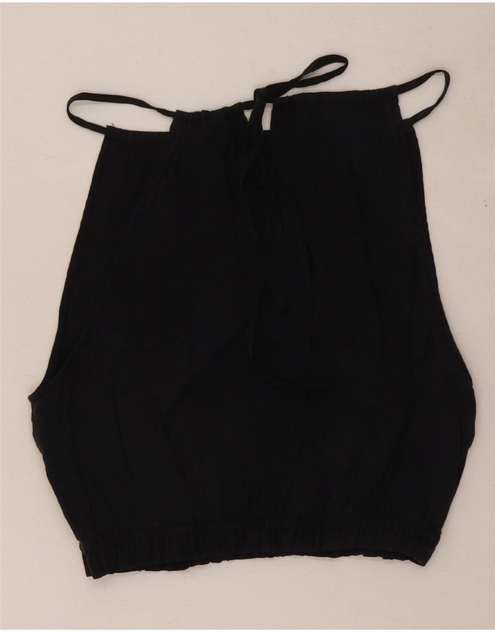 Zara Haut court dos nu pour femme UK 4 XS Noir