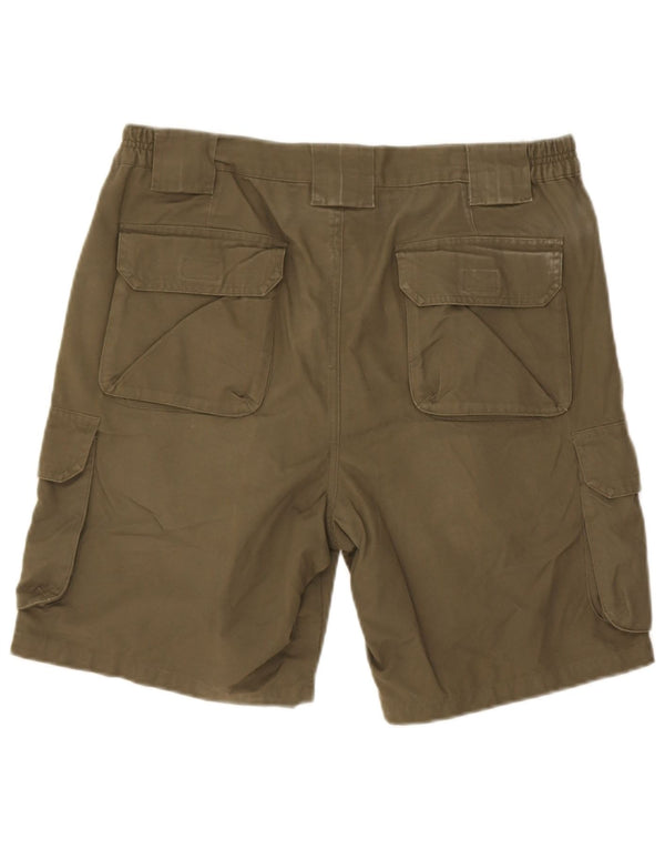 Zara Short cargo pour homme EU 42 Large W32 Kaki Coton
