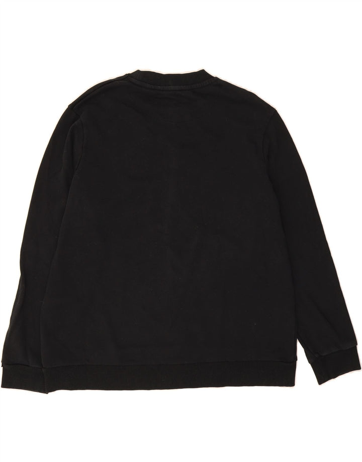 FILA Womens Graphic Sweatshirt Jumper US 20 2XL Black Cotton Vintage Fila and Second-Hand Fila from Messina Hembry 