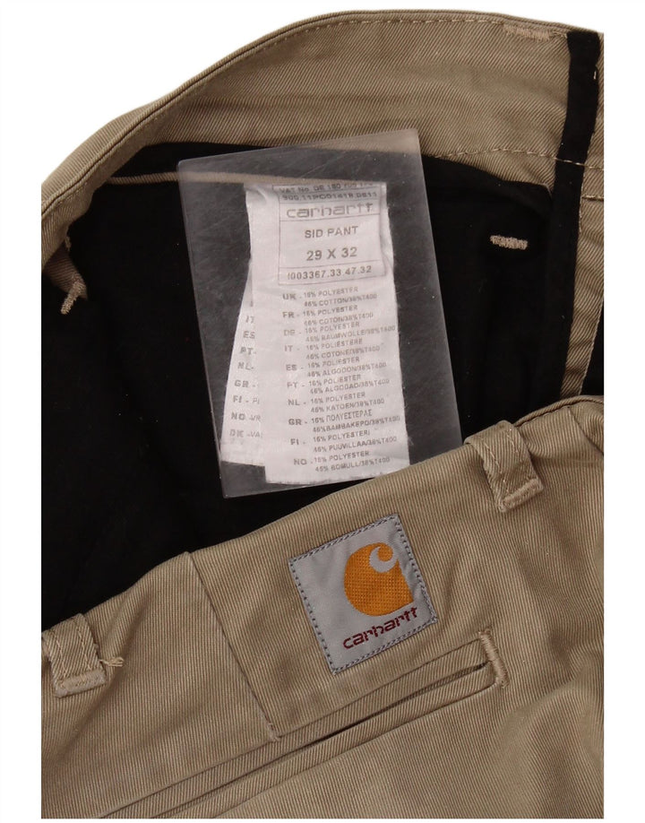 CARHARTT Pantalon Chino Slim Homme W29 L32 Coton Beige