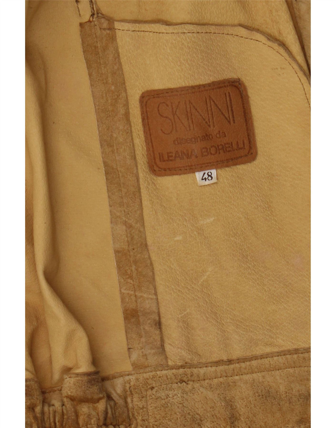 Skinni Veste en daim pour femme IT 48 XL Beige