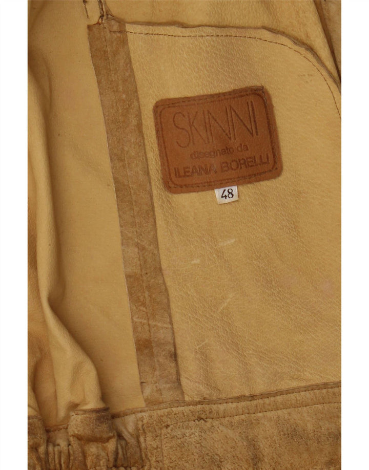 Skinni Veste en daim pour femme IT 48 XL Beige