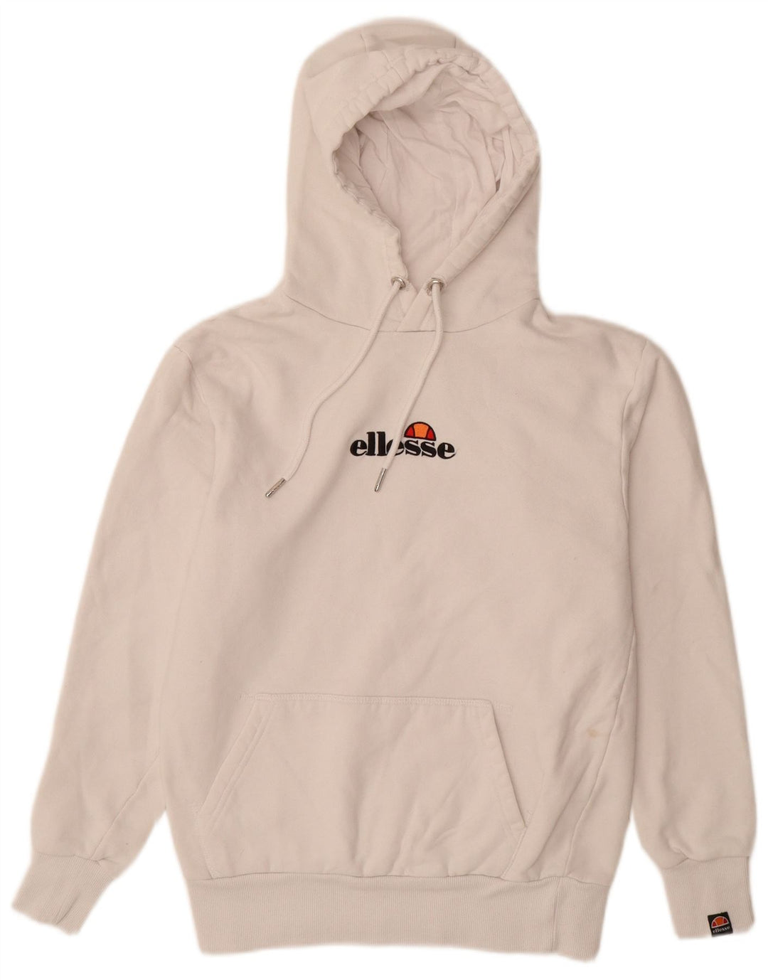 ELLESSE Pull à capuche graphique pour homme Petit coton blanc cassé