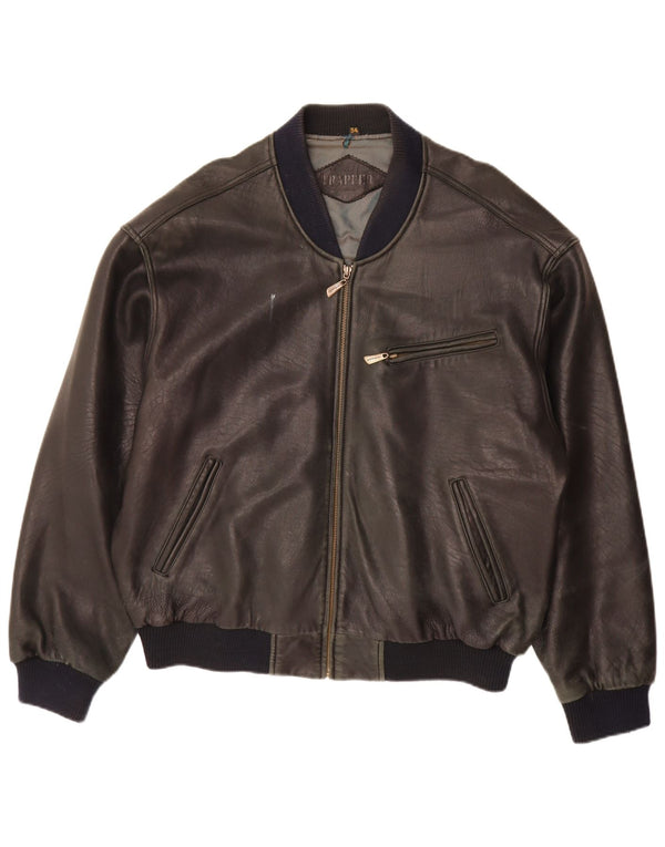 Trapper Veste en cuir pour homme IT 54 2XL Noir