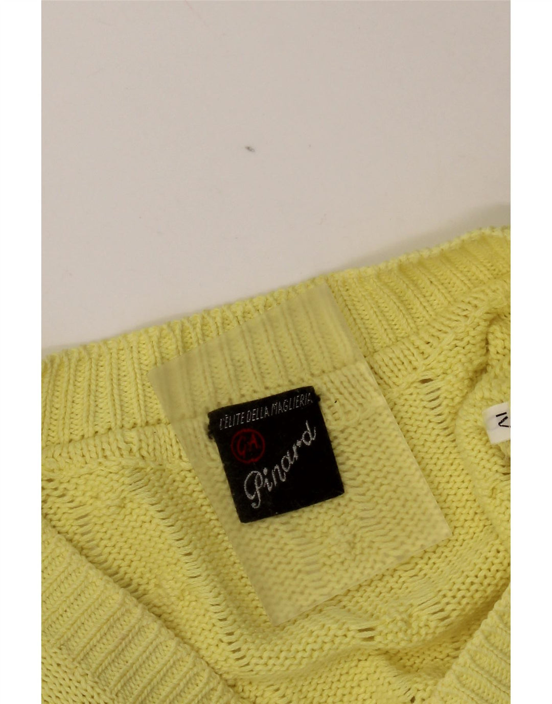 C&A Pull Col V Homme Jaune Moyen