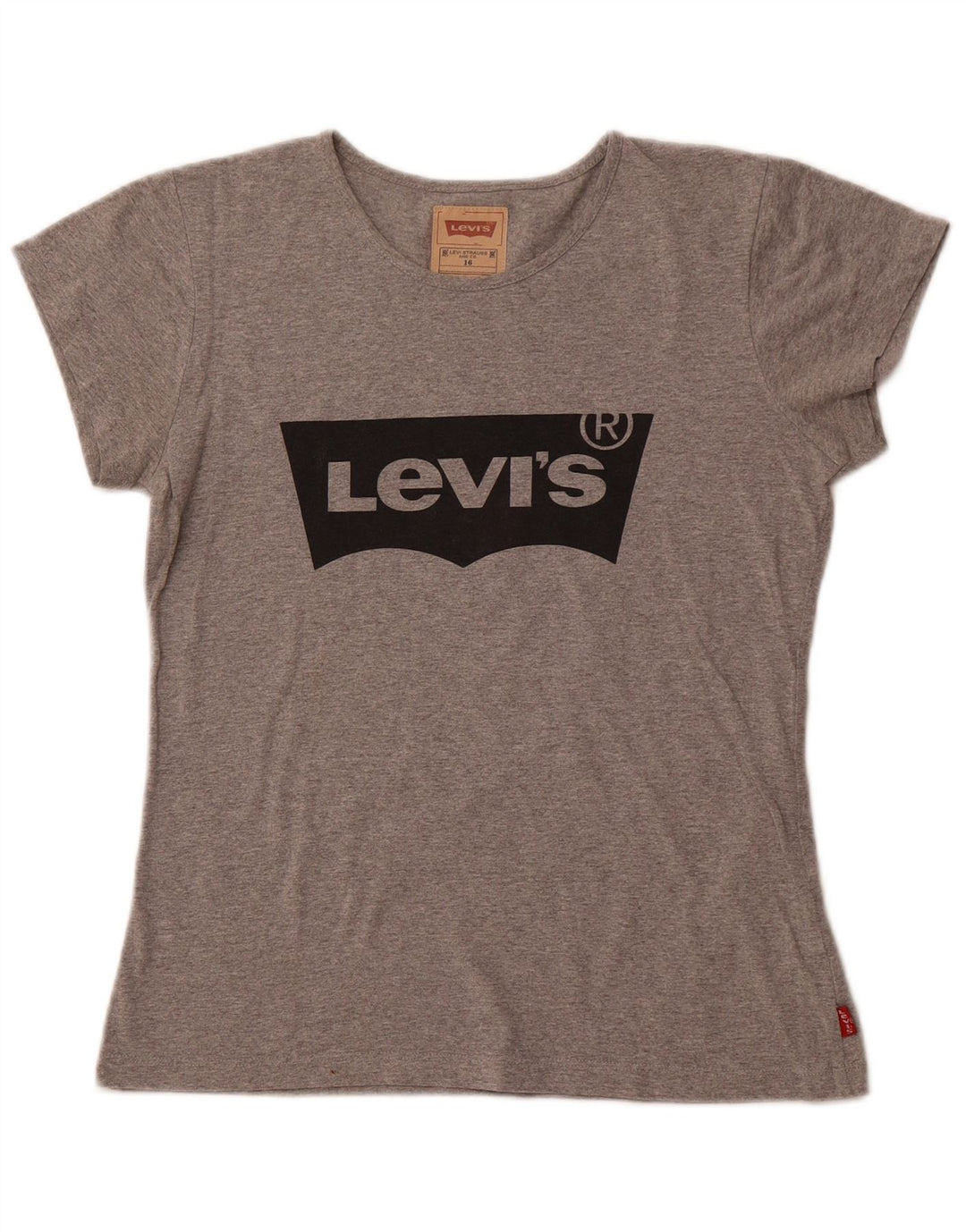 LEVI'S T-Shirt Graphique Fille 15-16 ans Gris Polyester