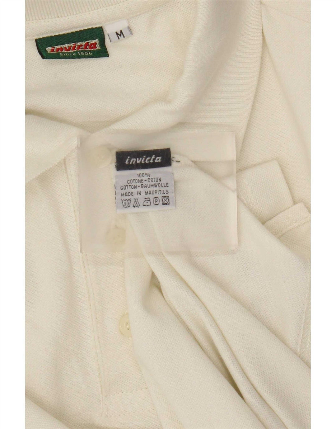 Invicta Polo à manches longues pour homme en coton beige moyen