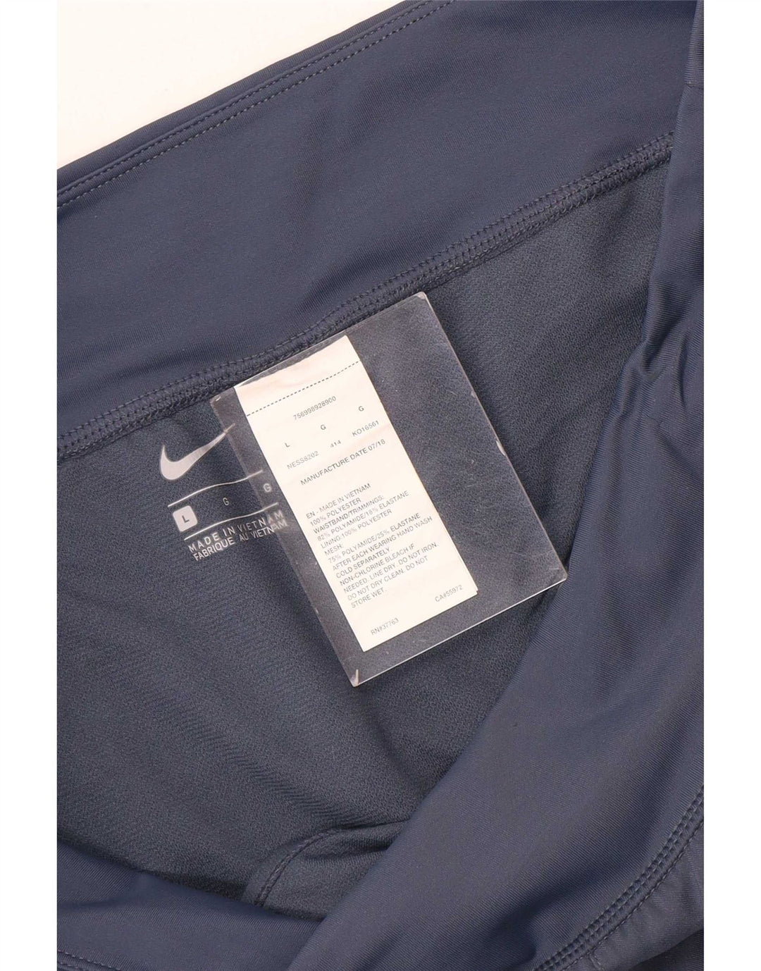 Nike Short de sport pour femme UK 16 Large Bleu marine Polyester