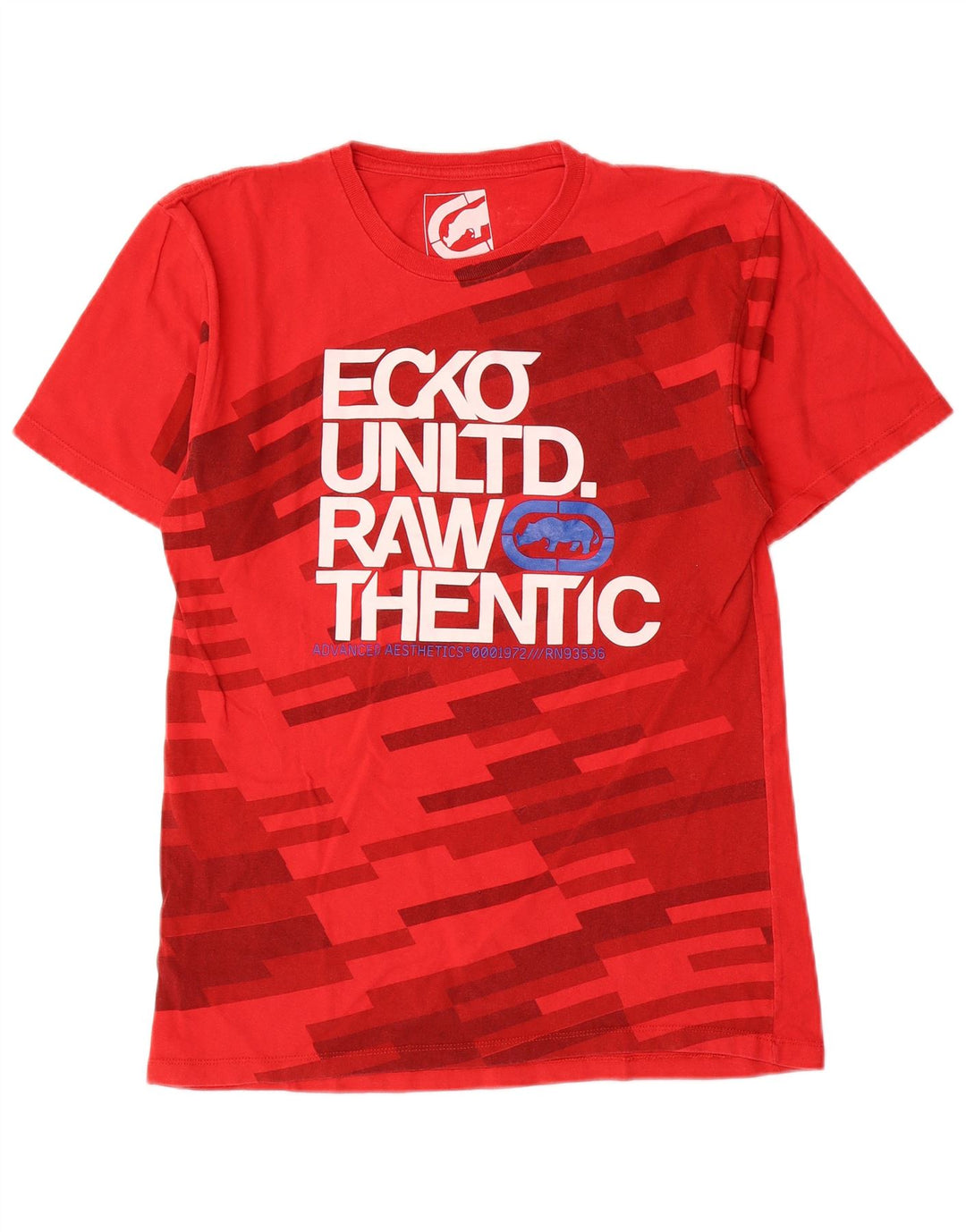 Ecko Unltd T-shirt graphique pour homme en coton géométrique rouge petit