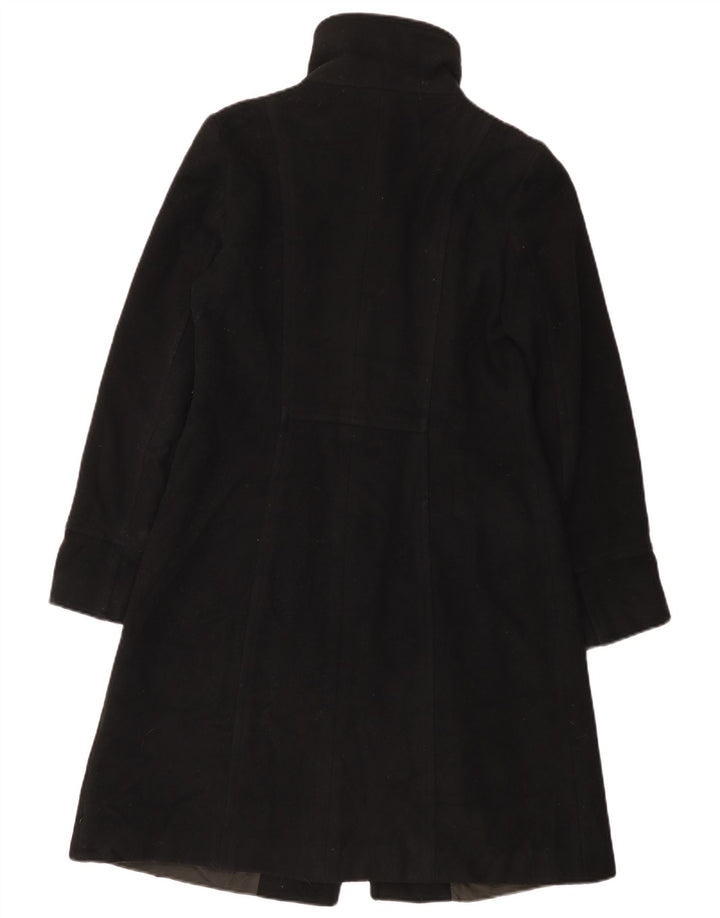 Zara Femme Pardessus UK 12 Laine Noir Moyen