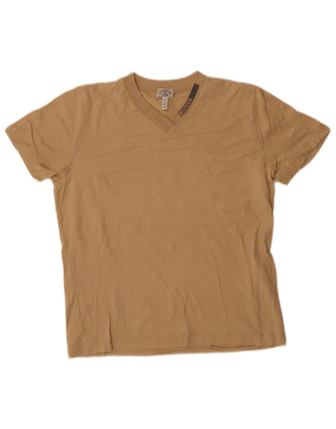 Armani Jeans T-Shirt Femme Top IT 44 Coton Beige Moyen
