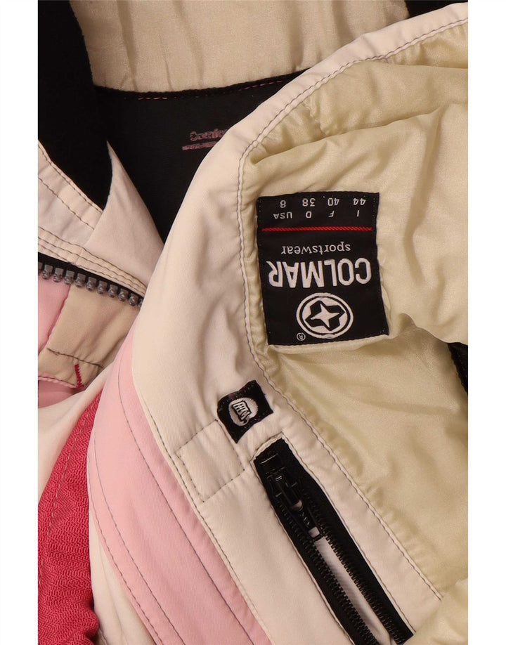 Colmar Veste de ski coupe ample pour femme IT 44 Rose moyen Colourblock