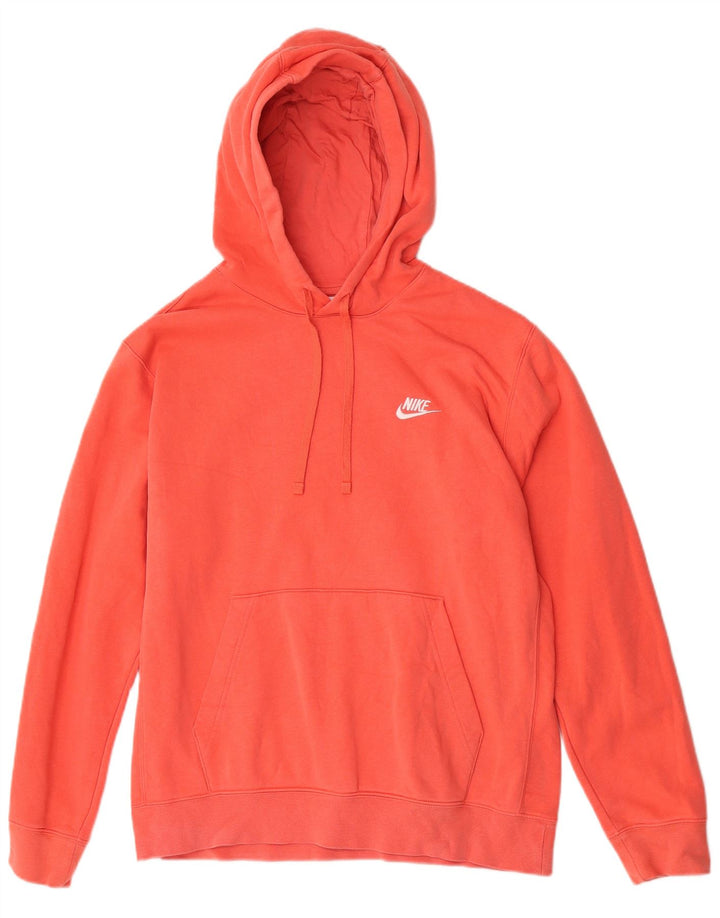 Nike Pull à capuche coupe classique en coton orange moyen pour homme