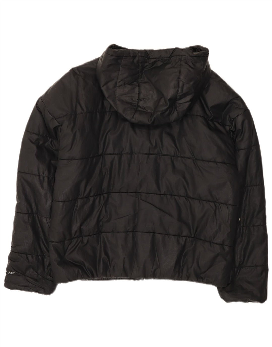 Veste matelassée surdimensionnée Nike Therma-Fit pour femme UK 10 Small Noir Polyester