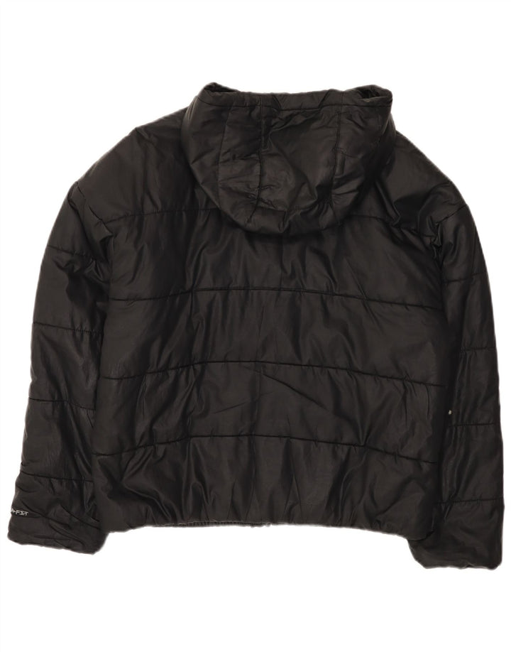 Veste matelassée surdimensionnée Nike Therma-Fit pour femme UK 10 Small Noir Polyester