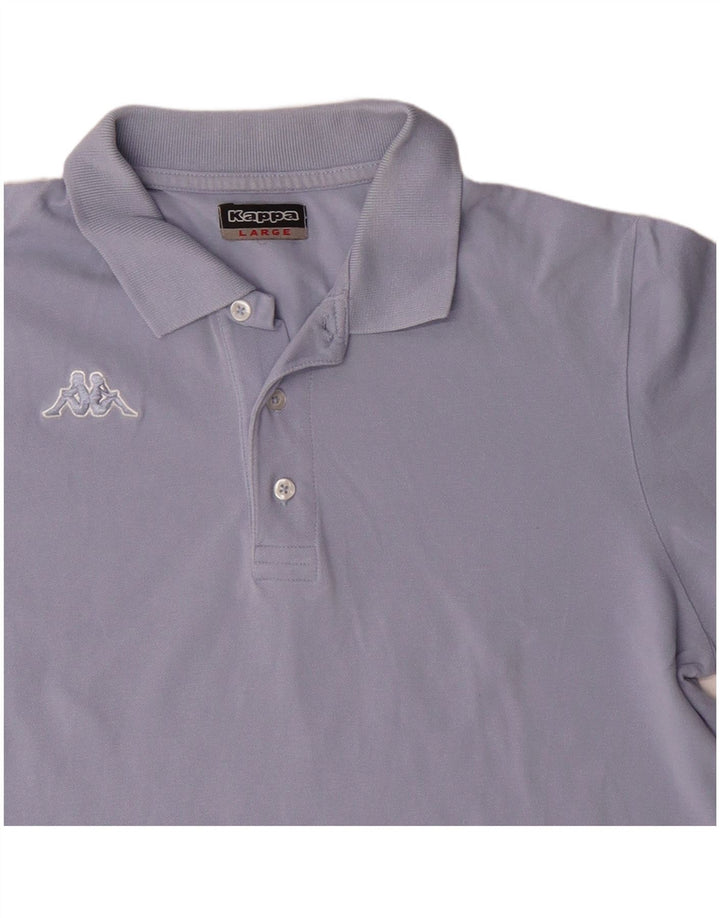 KAPPA Polo Homme Large Violet Coton