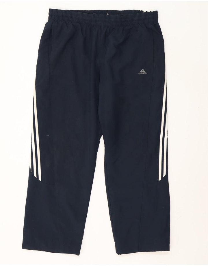 Adidas Pantalon de survêtement Climalite pour homme Large Bleu marine Polyester