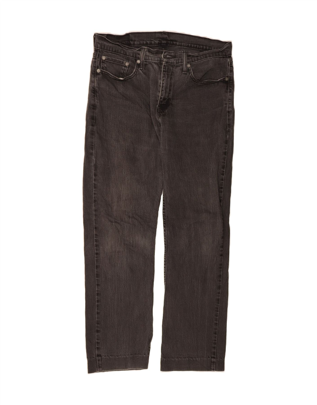 LEVI'S Womens Straight Jeans W33 L29 Black Cotton Vintage Levi's and Second-Hand Levi's from Messina Hembry 