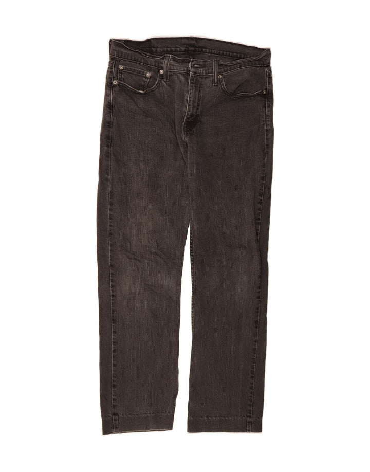 LEVI'S Womens Straight Jeans W33 L29 Black Cotton Vintage Levi's and Second-Hand Levi's from Messina Hembry 