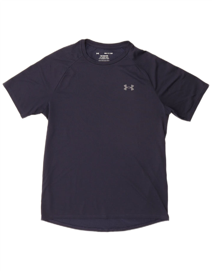 Under Armour T-Shirt Homme Haut Petit Bleu Marine Polyester