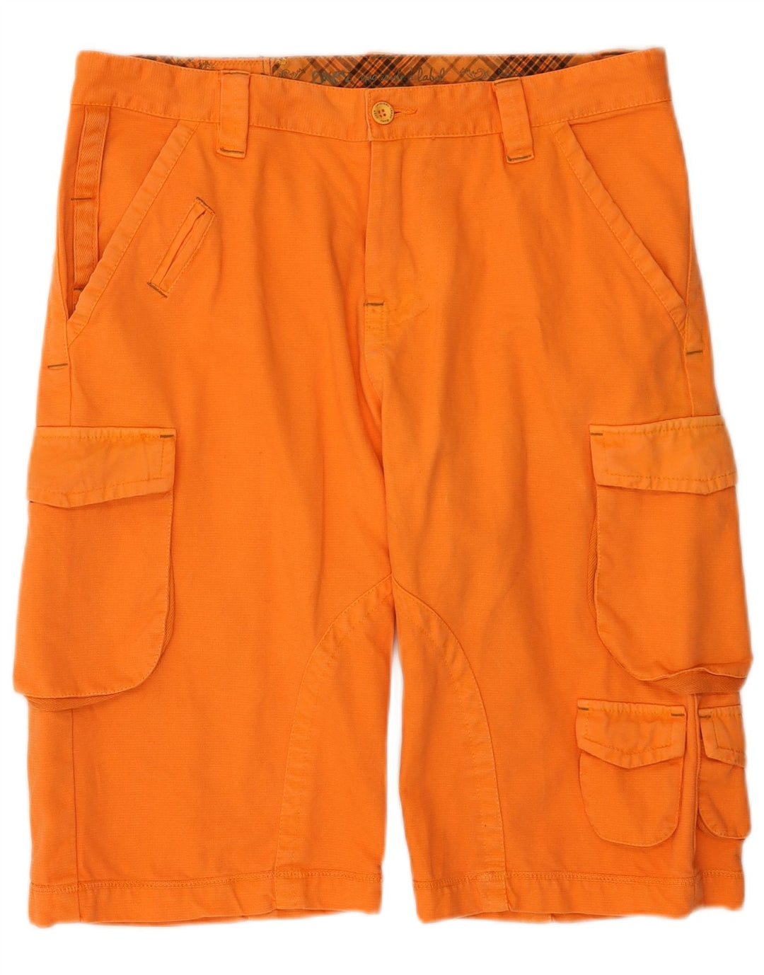 OXER Short Cargo Homme IT 52 XL W36 Orange Coton