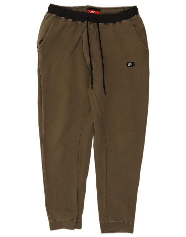 Nike Pantalon de survêtement pour homme XL Kaki Colourblock Coton