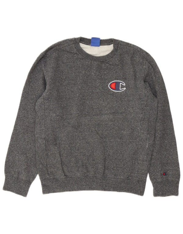 Champion Sweat-shirt pour femme UK 44 Gris moyen chiné en coton