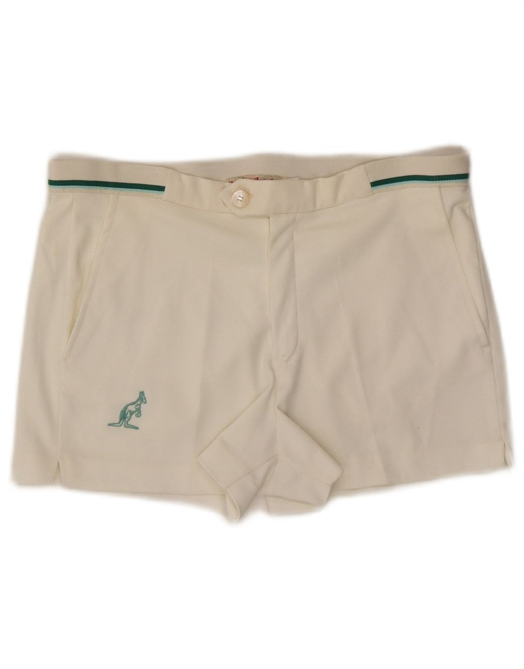AUSTRALIAN L'ALPINA Short Femme IT 46 Large W33 Blanc Cassé Synthétique