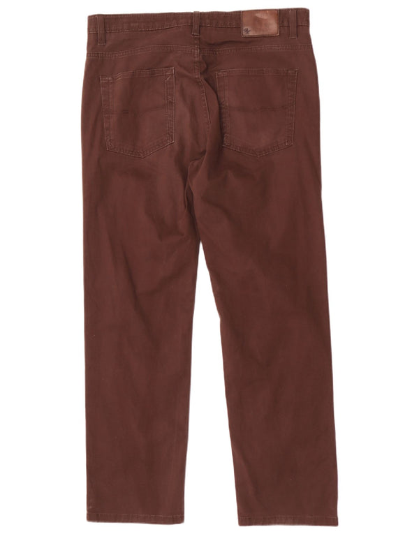 Marks & Spencer Pantalon décontracté Blue Harbor Tapered pour homme W34 L29 Marron