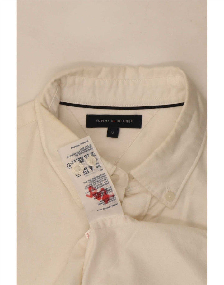 Tommy Hilfiger Chemise Garçon 11-12 ans Blanc Coton