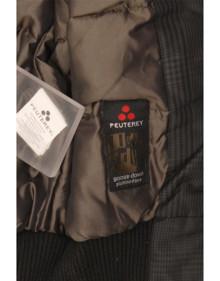 PEUTEREY Veste Bomber Bomber Homme IT 46 Petit Gris Pied-de-Poule Polyamide